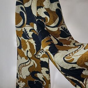 Rare Vtg Phil Rose Of California Fun Collection Wide Leg Quilted Pants